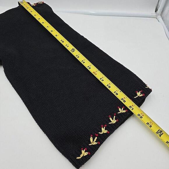 Casual Corner Ugly Christmas Embroidered Beaded Button Up Cardigan Sweater PS‎ - Picture 15 of 16